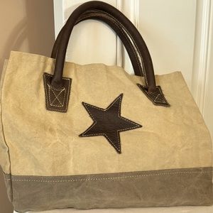 🔆Chloe & Lex Leather/Canvas Tote🔆